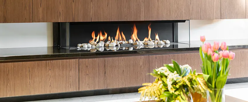 Double-height Fireplace Design Refurbishment in Kenmore, Washington