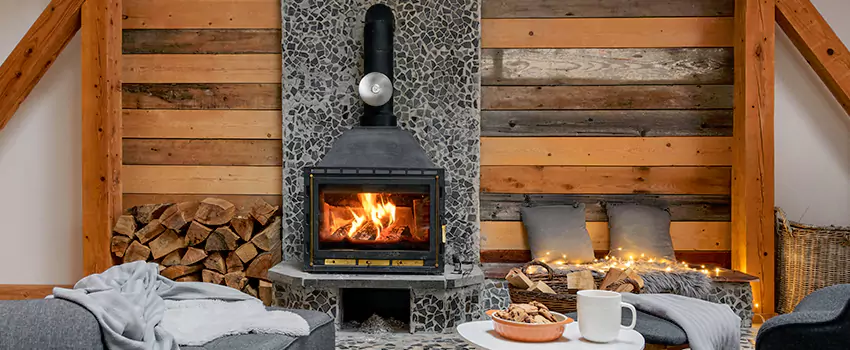 Thelin Hearth Products Direct Vent Gas Stove Fireplace Inspection in Kenmore, Washington